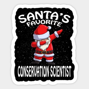 Santas Favorite Conservation Scientist Christmas Sticker